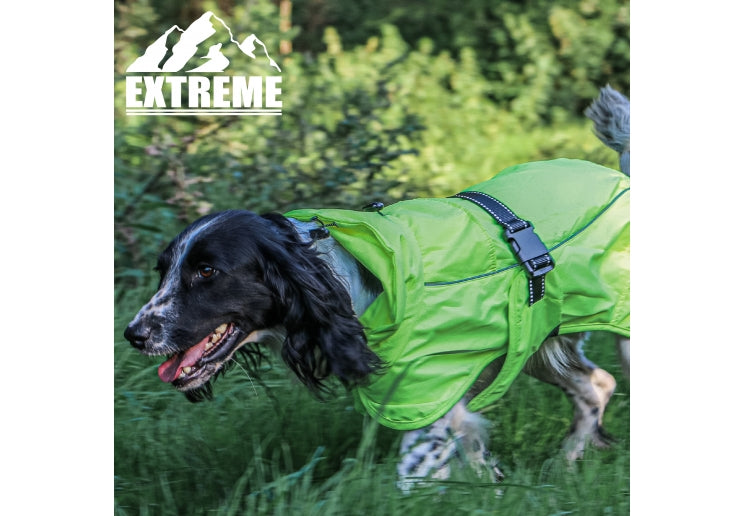 Ancol Extreme Monsoon Dog Coat Reflective Yellow Riding & Harness Stuff