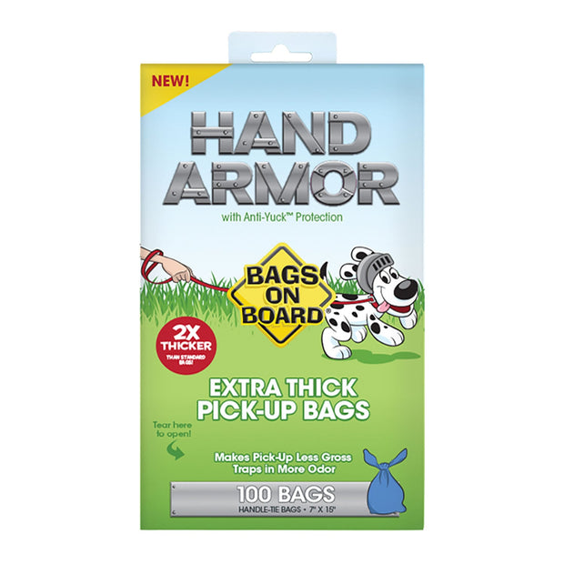 Ancol Poo Bags Bags on Board Hand Armour Extra Thick Poo Bags