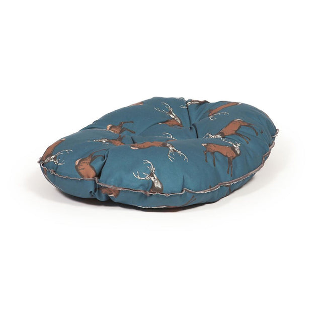 Danish Designs Tierbett „Woodland Hirsch“ – Gesteppte, Maschinenwaschbare Matratze Mit Tiefer Füllung, Superweich & Nachhaltig, Größe 61 Cm