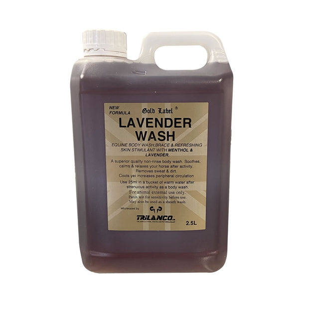 Gold Label Horse Shampoo & Washes 2.5Lt Gold Label Lavender Wash