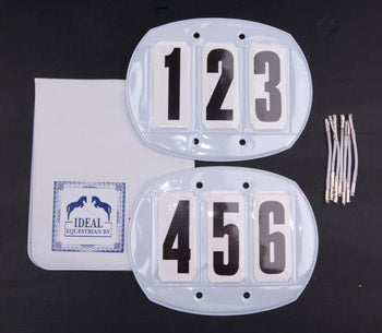 Ideal 3 digit Ideal Competition Bridle or Harness Number Set