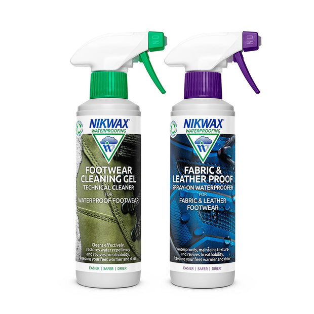 Nikwax Cleaning Nikwax Footwear Cleaning Gel/Fabric & Leather Proof Spray