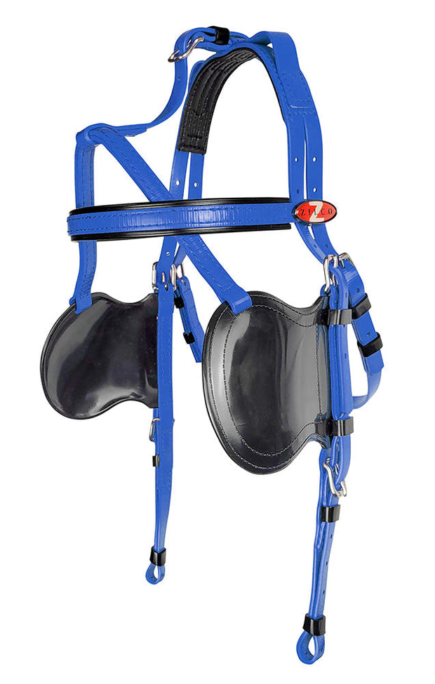 Zilco Driving Bridle Blue Zilco Pony Trot Bridle & Blinds