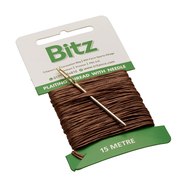 Bitz Brown Bitz Plaiting Card with Needle