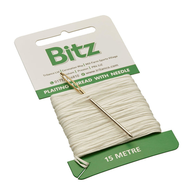 Bitz White Bitz Plaiting Card with Needle