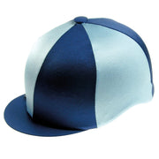 Capz Riding Hat Navy/Pale Blue Capz Two-Tone Cap Cover Lycra