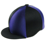 Capz Riding Hat Purple/Black Capz Two-Tone Cap Cover Lycra