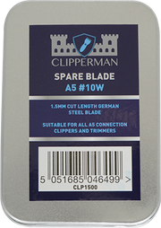 Clipperman Clippers Clipperman A5 #10W Wide High Quality Steel Blade Set