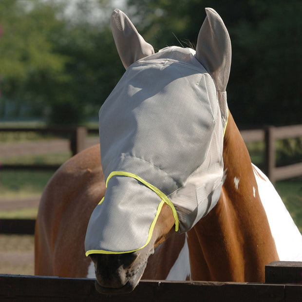 Equilibrium Products Fly Mask Xsmall / Black/Orange Equilibrium Field Relief Max Fly Mask Grey