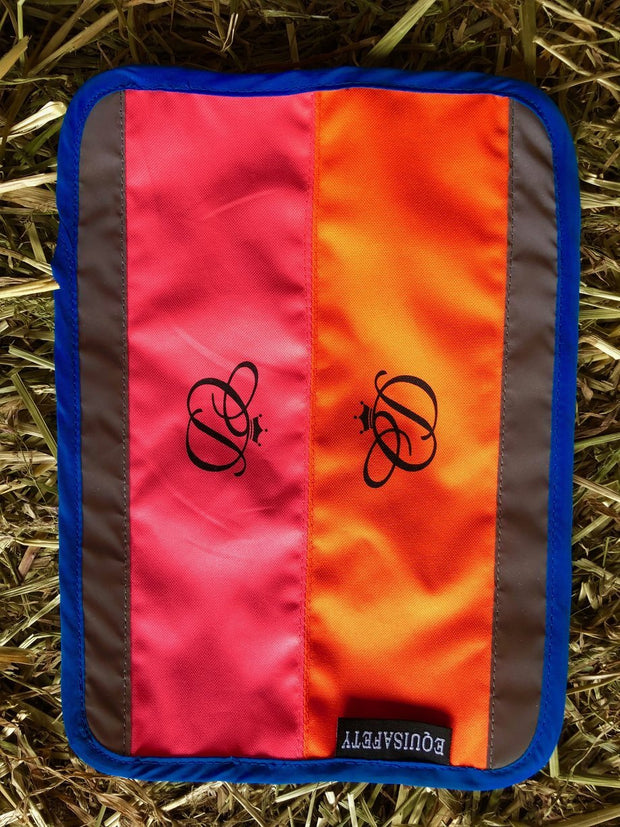 Equisafety Tack Equisafety Multi Coloured Nose, Brow, Rein Band Pink/Orange