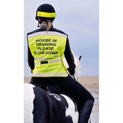 Equisafety Small / Yellow Equisafety Air Waistcoat Horse In Training Please Slow Down