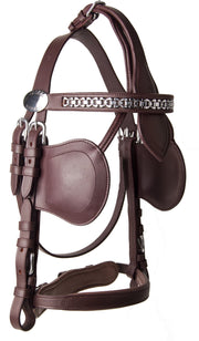 Ideal Driving Bridle Mini / Australian Nut Brown Ideal Luxe Leather Driving Bridle