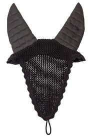 Zilco Muffler Black Long Ear Bonnet (Quilted Ears)