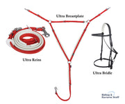 Zilco Black / Red / Red Zilco Ultra Endurance Complete Set -  Bridle, Reins, Breastplate Mix n Match
