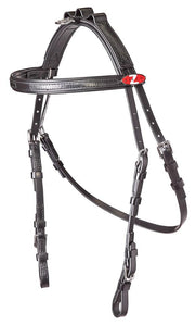 Zilco Black Zilco Open Harness Bridle for Harness Racing