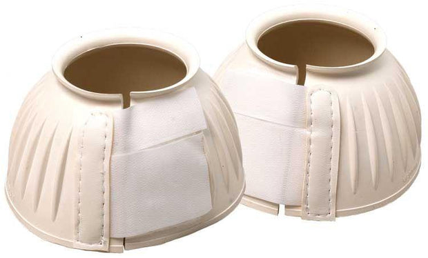 Zilco Horse Boots No. 1 Ribbed Velcro Bell Boots - White