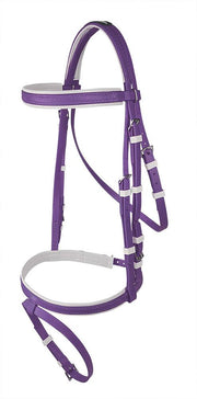 Zilco Bridle Purple/White / Pony Zilco Hanoverian Bridle