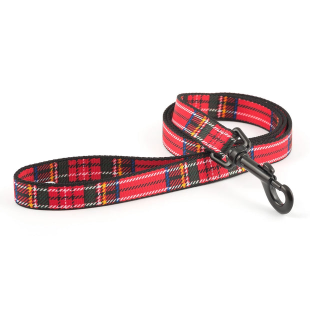 Ancol Dog Lead Ancol Patterned Collection Tartan Lead Red