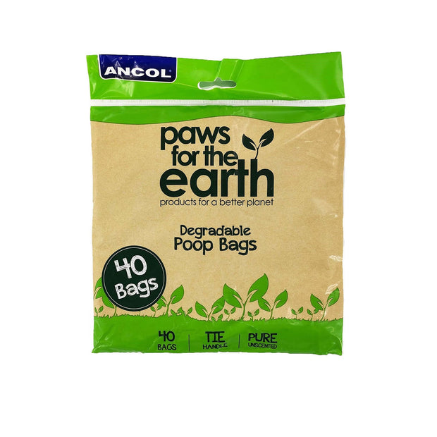 Ancol Poo Bags Ancol Paws For The Earth Flat Pack Poop Bag