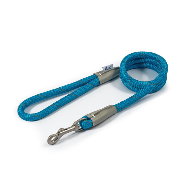 Ancol Dog Lead Blue / 107cm x 1.2cm Ancol Viva Rope Snap Dog Lead