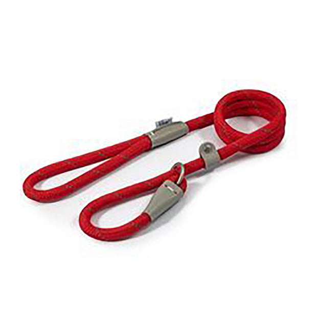 Ancol Dog Lead Red / 150cm x 1.2cm Ancol Viva Rope Slip Dog Lead