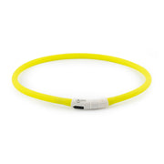 Ancol Dog Collar Yellow Ancol Rechargeable Flashing Band Dog Collar