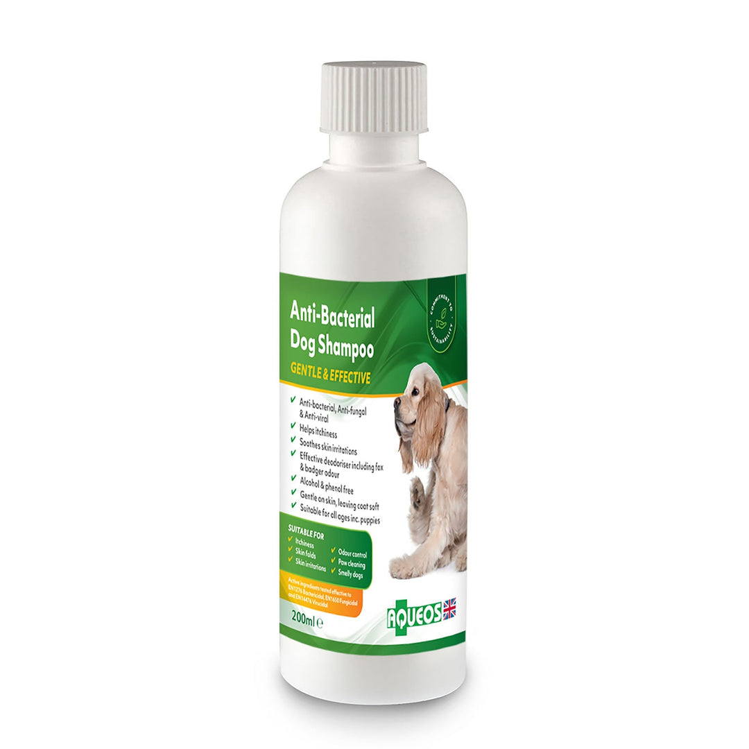 Aqueos Anti-Bacterial Dog Shampoo – Riding Harness Stuff
