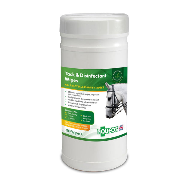 Aqueos Tack Cleaning Aqueos Tack & Disinfectant Wipes