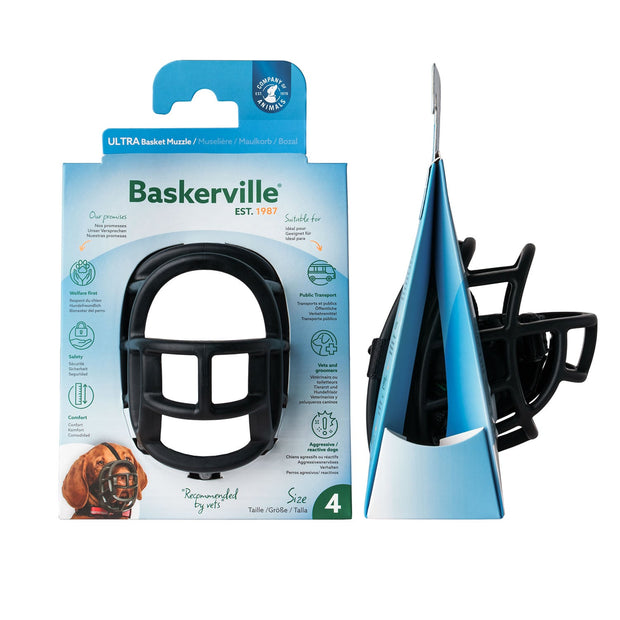 Baskerville Dog Muzzle Size 4 Baskerville Ultra Basket Muzzle