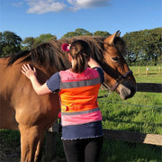 Equisafety High Viz Equisafety Multi Colour Hi Vis Waistcoat Child Pink/Orange SPECIAL OFFER