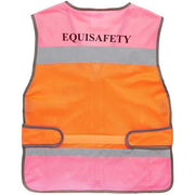 Equisafety High Viz Equisafety Multi Colour Hi Vis Waistcoat Pink/Orange SPECIAL OFFER