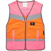 Equisafety High Viz Equisafety Multi Colour Hi Vis Waistcoat Pink/Orange SPECIAL OFFER