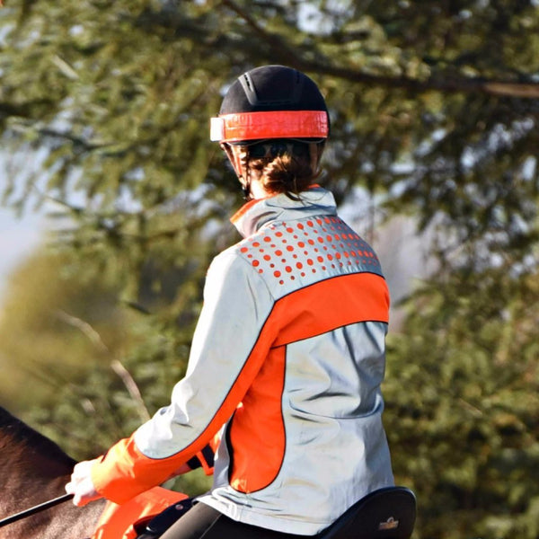 Equisafety Riding Hat Red/Orange Equisafety Hat Band SPECIAL OFFER