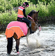 Equisafety High Viz Small / Pink/Orange Equisafety Multi Colour Hi Vis Waistcoat Pink/Orange SPECIAL OFFER