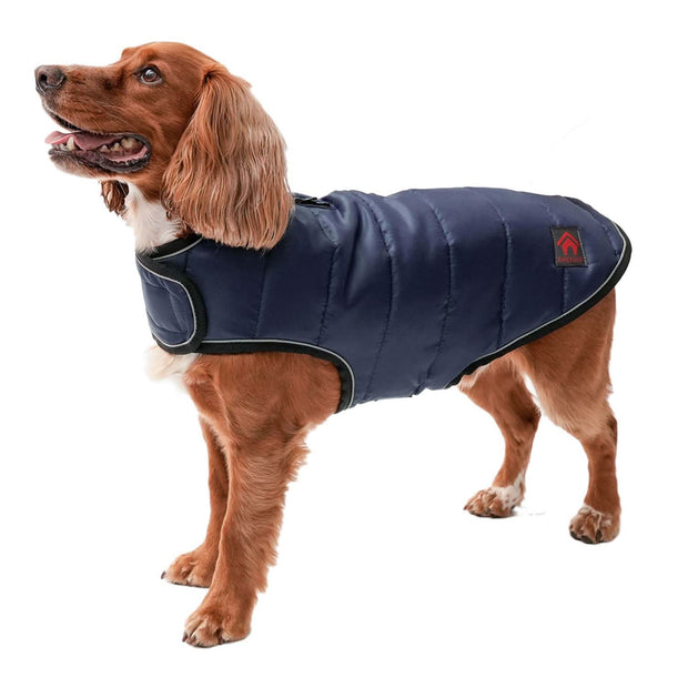 Firefoot Dog Coat 14" 36cm / Navy Firefoot Quilted Dog Coat