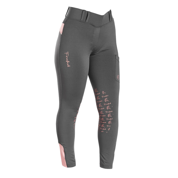Firefoot Breeches 24" Firefoot Bankfield Basic Breeches Ladies Charcoal/Pink