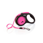 Flexi Dog Lead Pink / Medium up to 25Kg Flexi Dog Lead New Neon Tape