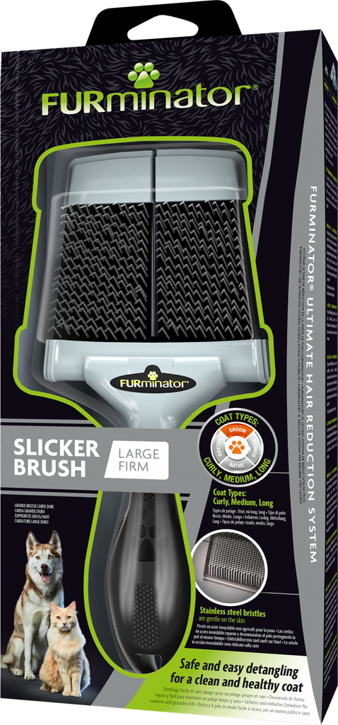 Furminator firm grooming clearance slicker brush