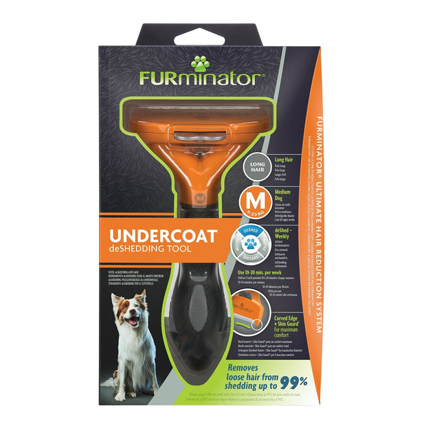 Furminator Grooming Medium Furminator Undercoat Deshedding Tool For Long Haired Dogs