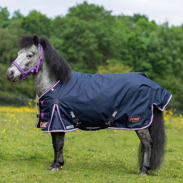 Gallop Horse Rugs 3'6 Gallop Ponie Duraproof 5-Point Std Lightweight Turnout Navy