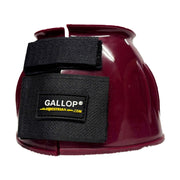 Gallop Horse Boots Pony / Burgundy Gallop Double Taped PVC Ribbed Over Reach Boots