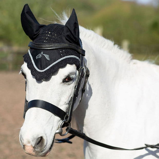 Gallop Muffler Pony Gallop Classic Fly Veil Black