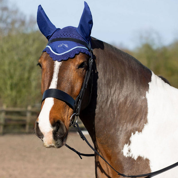 Gallop Muffler Pony Gallop Classic Fly Veil Navy