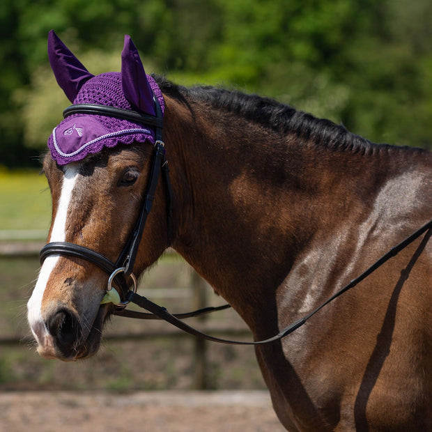 Gallop Muffler Pony Gallop Classic Fly Veil Purple