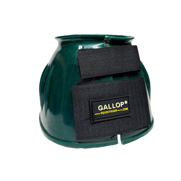 Gallop Horse Boots Pony / Green Gallop Double Taped PVC Ribbed Over Reach Boots