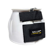 Gallop Horse Boots Pony / White Gallop Double Taped PVC Ribbed Over Reach Boots