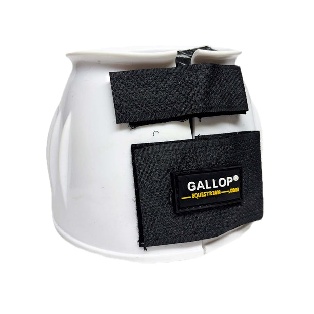 Gallop Horse Boots Pony / White Gallop Double Taped PVC Ribbed Over Reach Boots