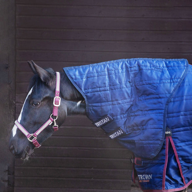 Gallop Horse Rugs Small Gallop Trojan 50g Stable Neck Cover Navy