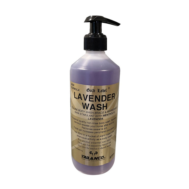 Gold Label Horse Shampoo & Washes 500ml Gold Label Lavender Wash