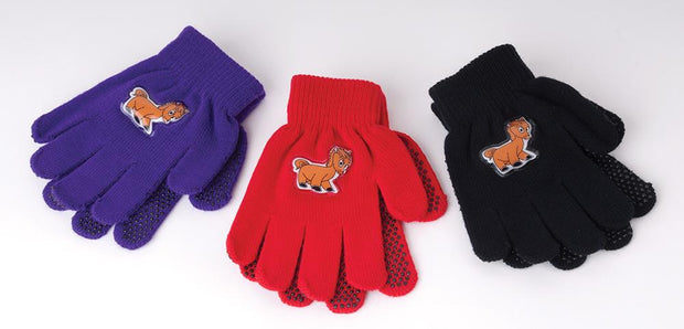 Harlequin Gloves Purple Pony Copy of Harlequin Childrens Magic Gloves CLEARANCE